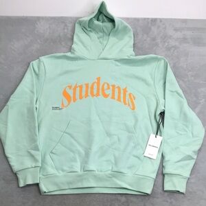 Student's Gold Mint Green In Session Hoodie Size M New